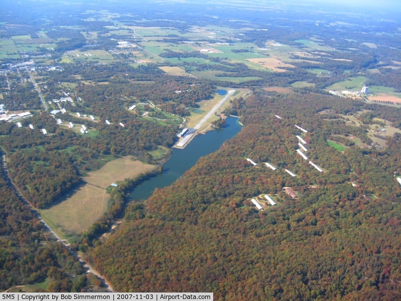 Crystal Lake Airport (5M5) - From 3500' on a nice fall day.