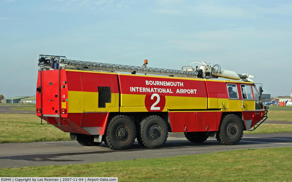 Bournemouth Airport, Bournemouth, England United Kingdom (EGHH) - Fire Engine no.2