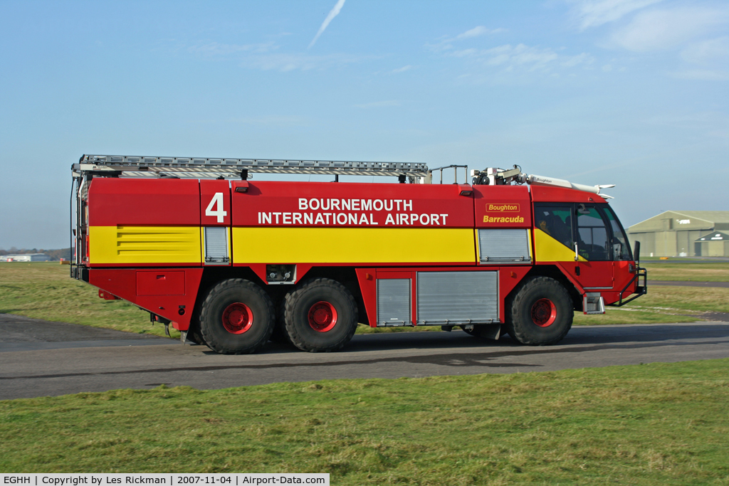 Bournemouth Airport, Bournemouth, England United Kingdom (EGHH) - Fire Engine no.4