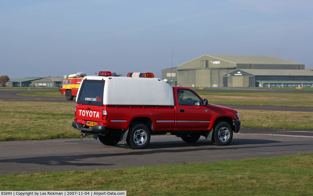 Bournemouth Airport, Bournemouth, England United Kingdom (EGHH) - Airport Fire Car
