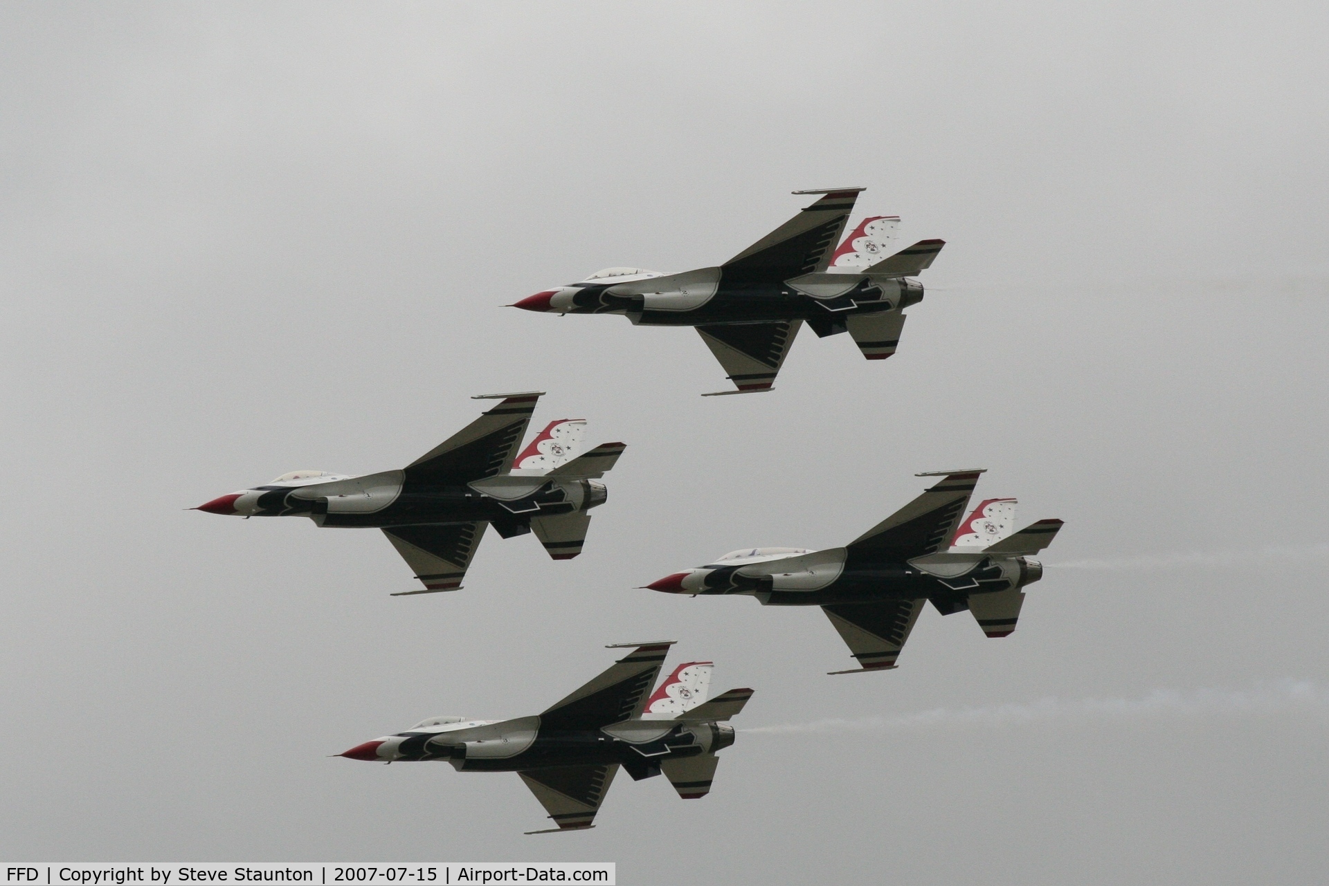 RAF Fairford Airport, Fairford, England United Kingdom (FFD) - Thunderbirds display at Royal International Air Tattoo 2007