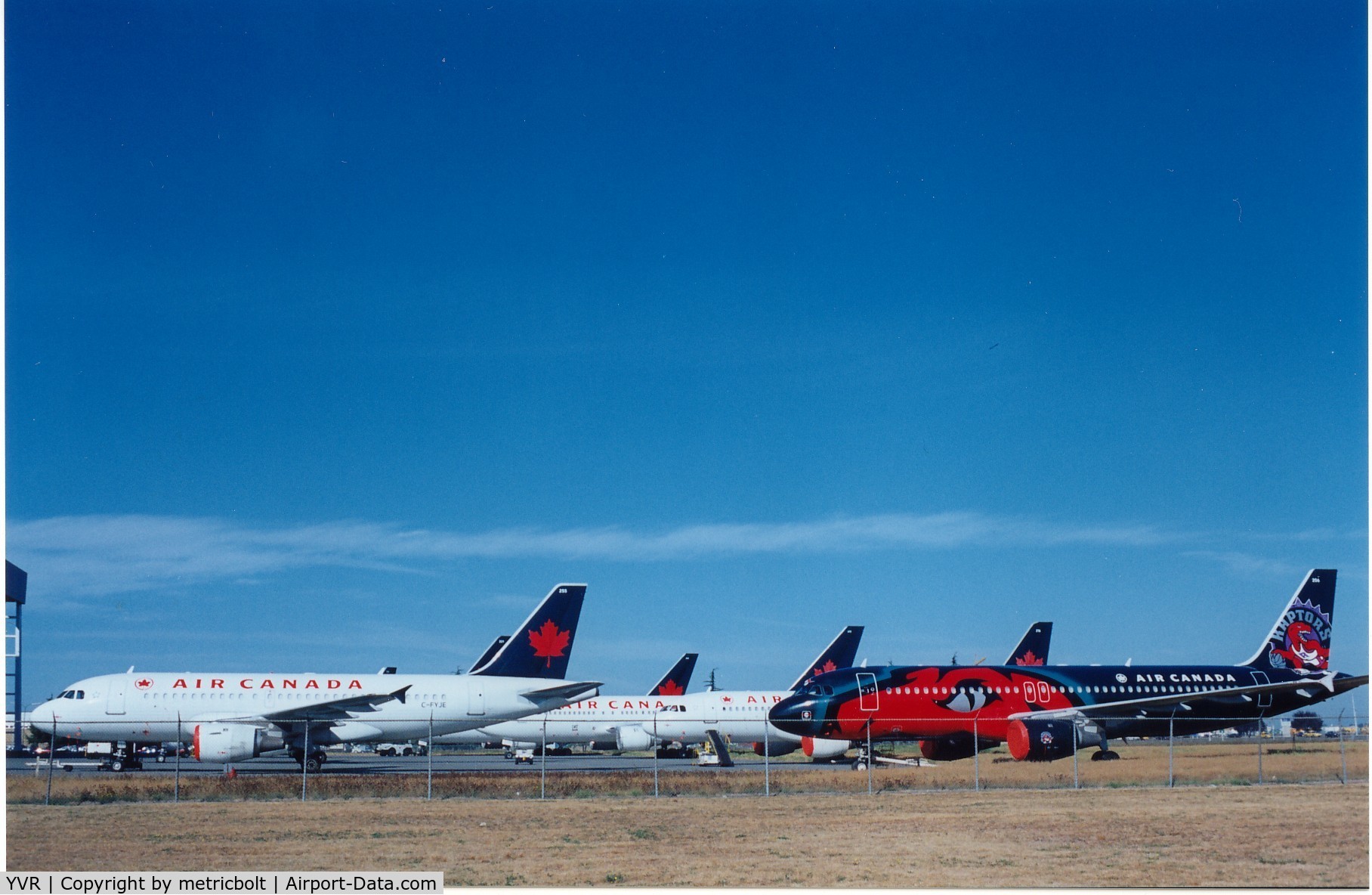 Vancouver International Airport, Vancouver, British Columbia Canada (YVR) - Air Canada fleet grounded by pilots strike.Sep.1998