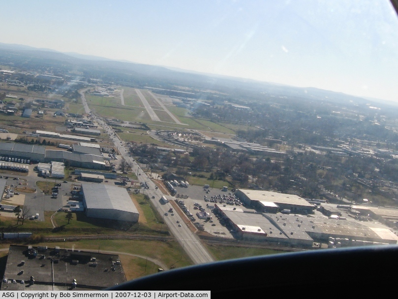 Springdale Municipal Airport (ASG) - Turning final for 18