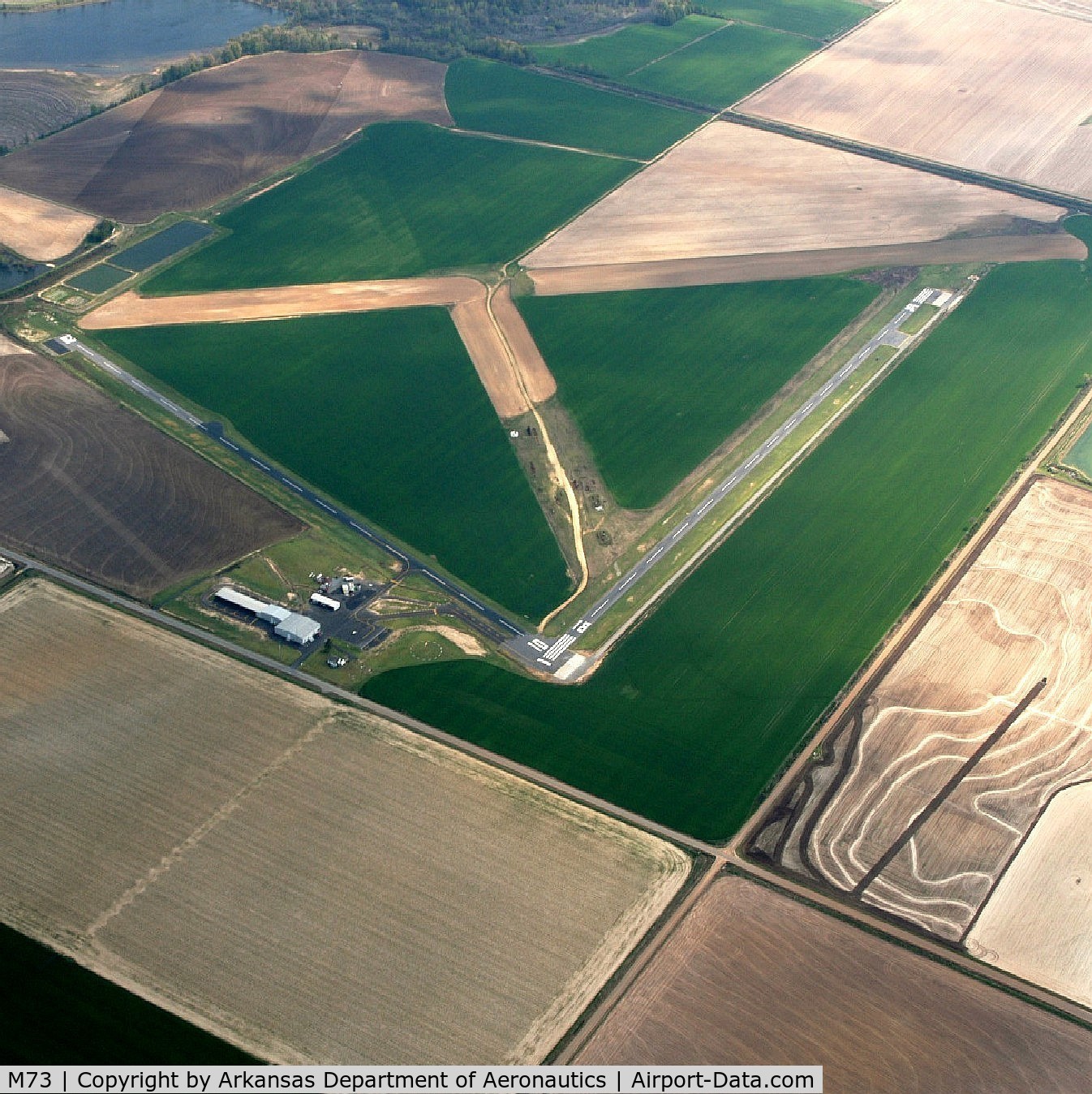 Almyra Municipal Airport (M73) - Aerial Photo, courtesy of Arkansas Department of Aeronautics