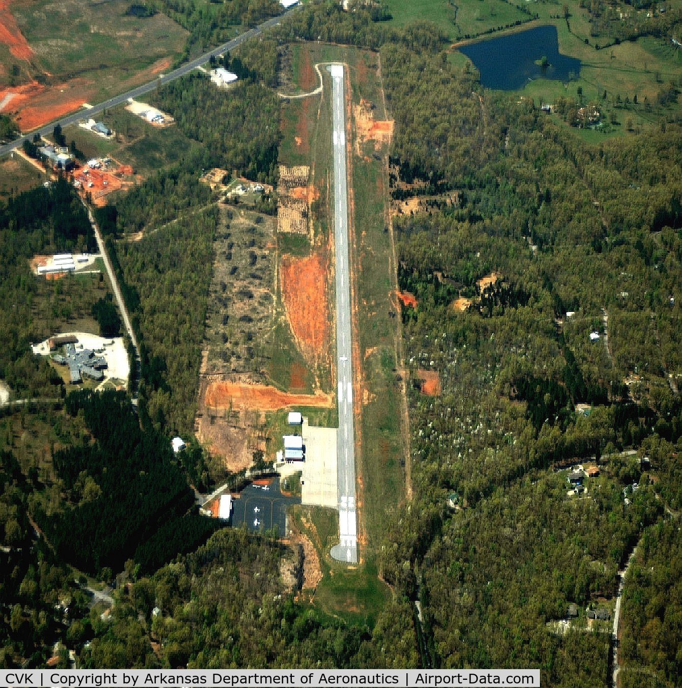 Sharp County Regional Airport (CVK) - Aerial Photo