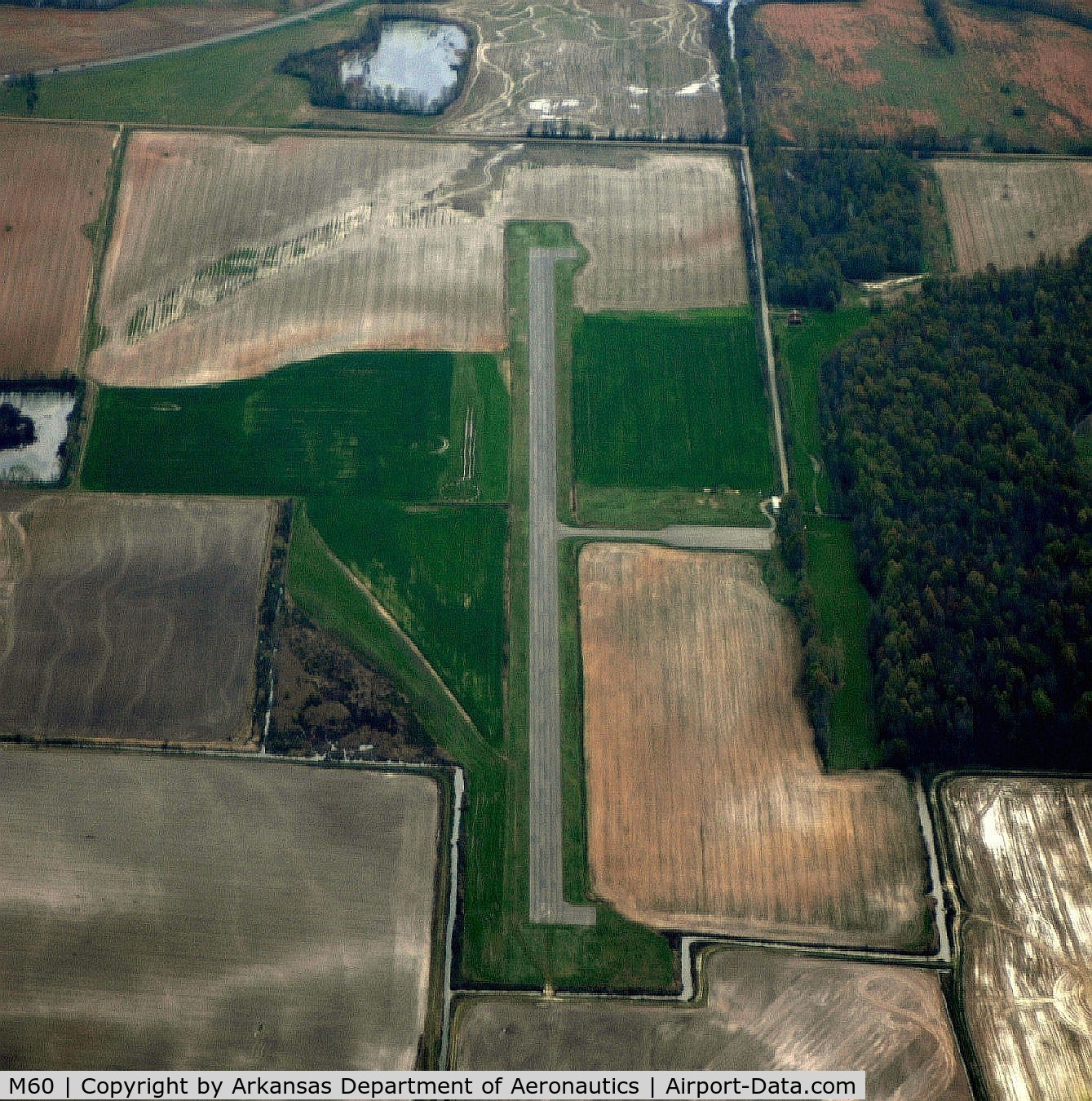 Woodruff County Airport (M60) - Aerial Photo