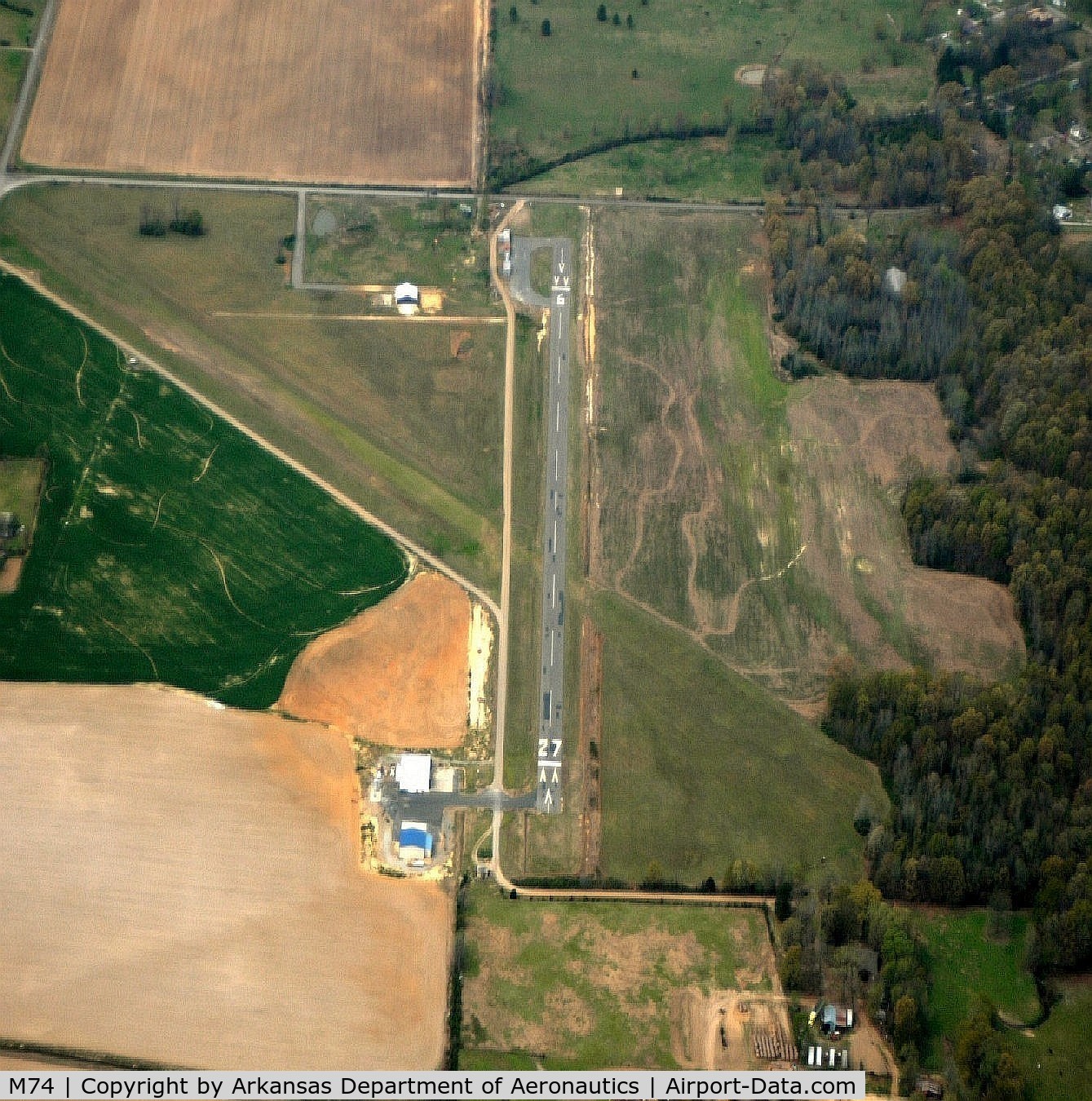 Bald Knob Municipal Airport (M74) - Aerial Photo