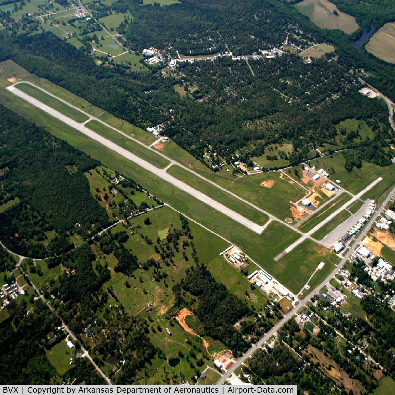 Batesville Regional Airport (BVX) - Aerial Photo