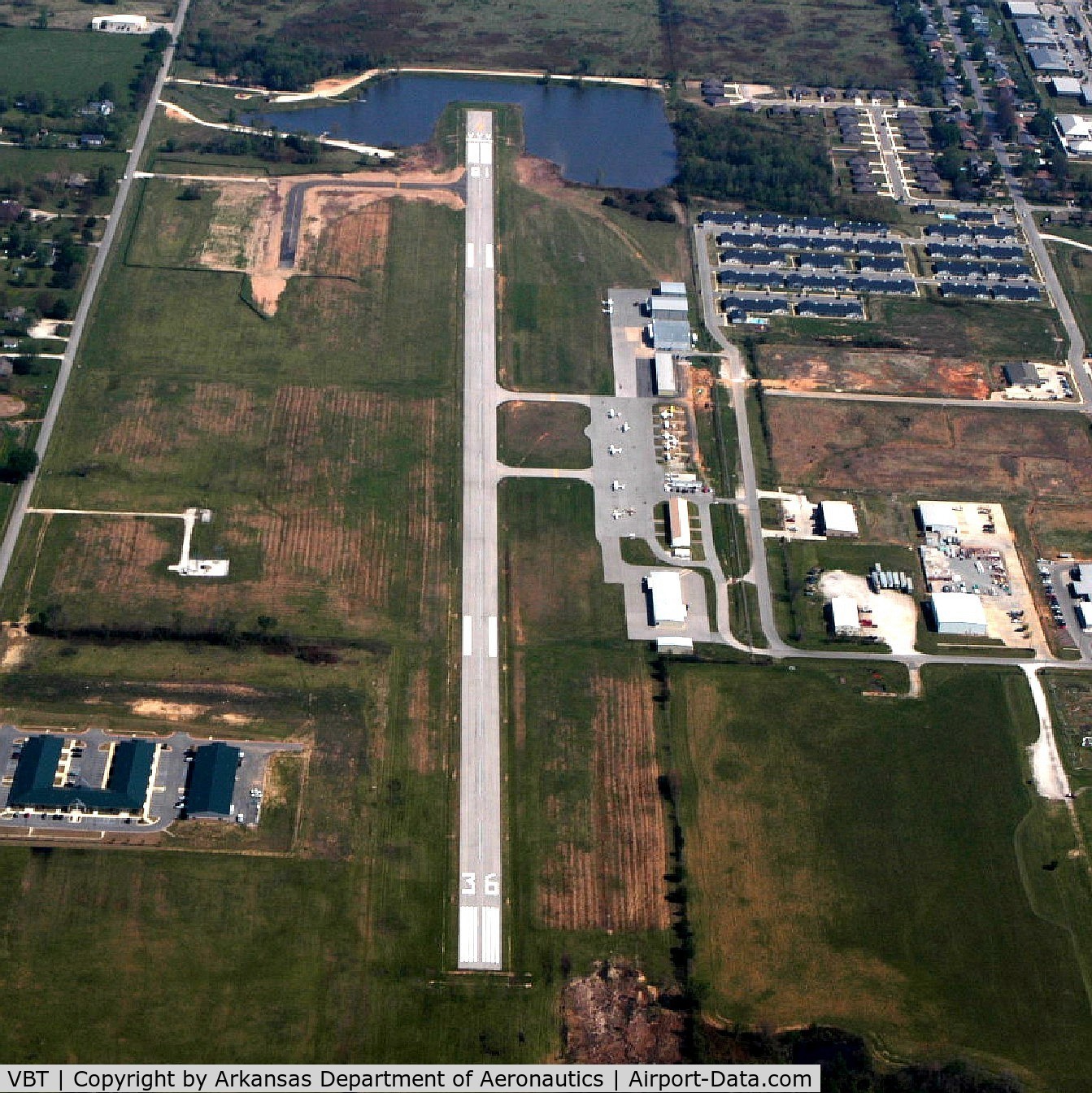 Bentonville Muni/louise M Thaden Field Airport (VBT) - Aerial Photo