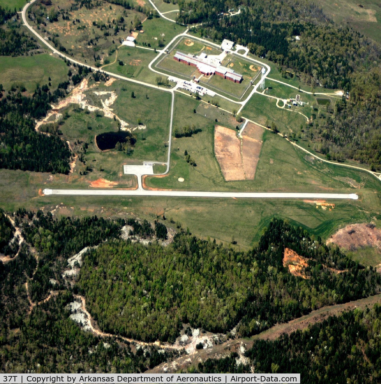 Calico Rock-izard County Airport (37T) - Aerial Photo