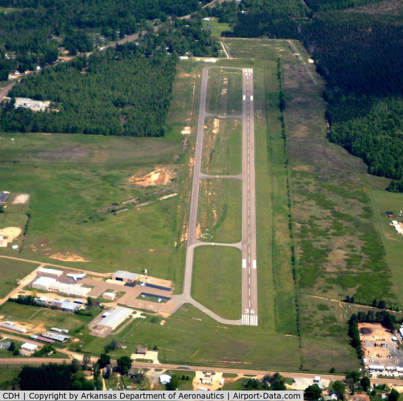Harrell Field Airport (CDH) - Aerial Photo