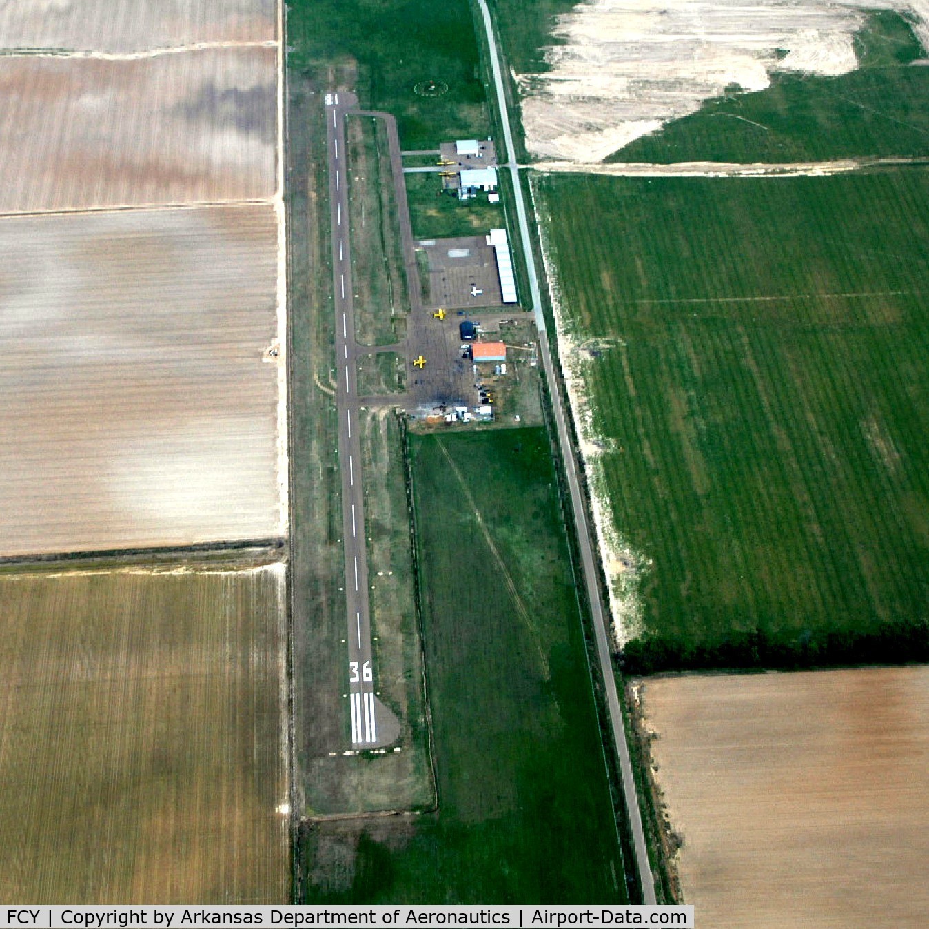 Forrest City Municipal Airport (FCY) - Aerial Photo