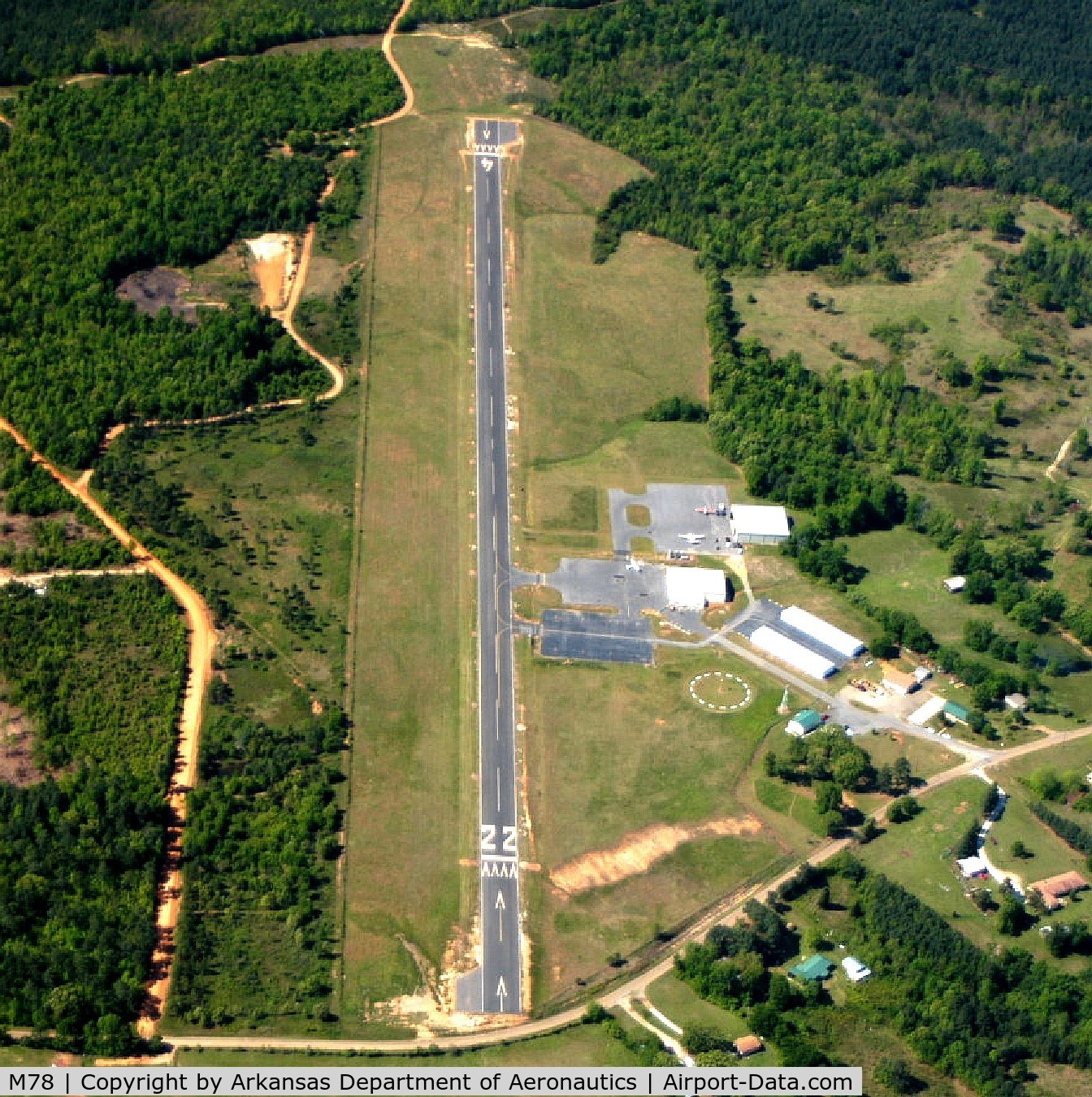 Malvern Municipal Airport (M78) - Aerial Photo