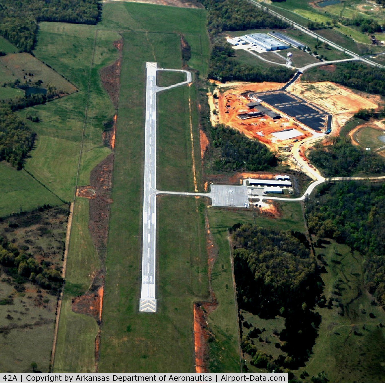 Melbourne Municipal - John E Miller Field Airport (42A) - Aerial Photo