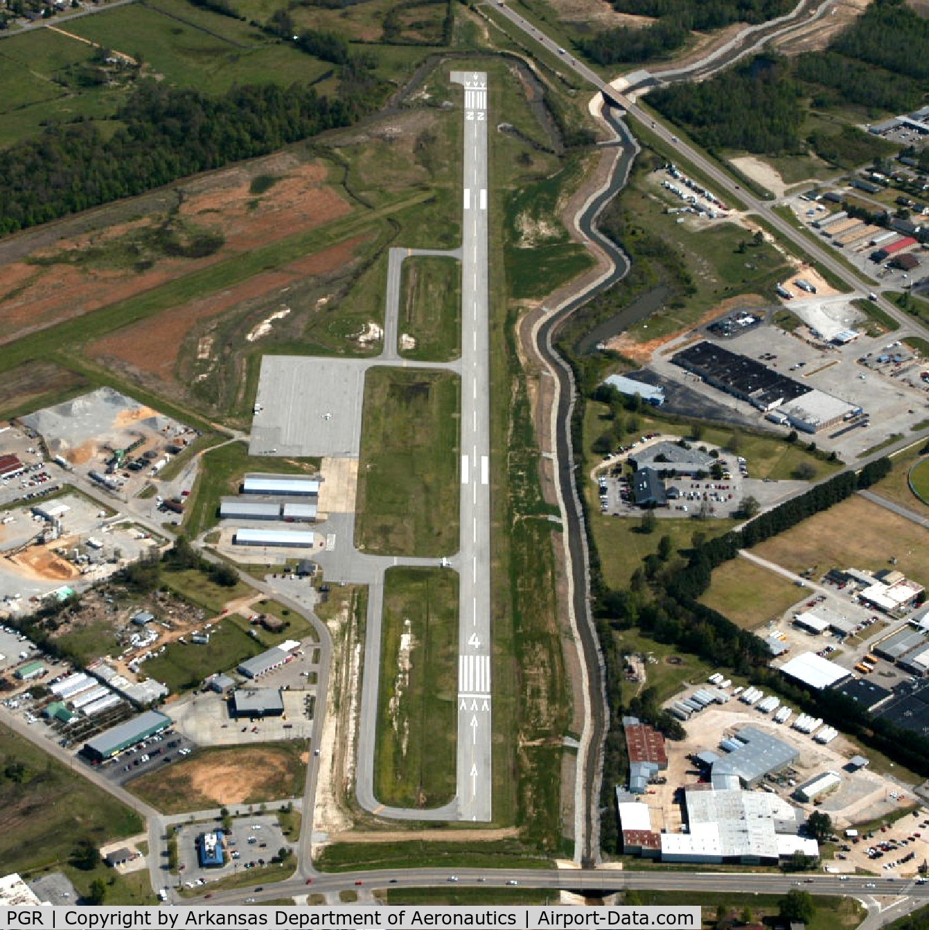 Kirk Field Airport (PGR) - Aerial Photo