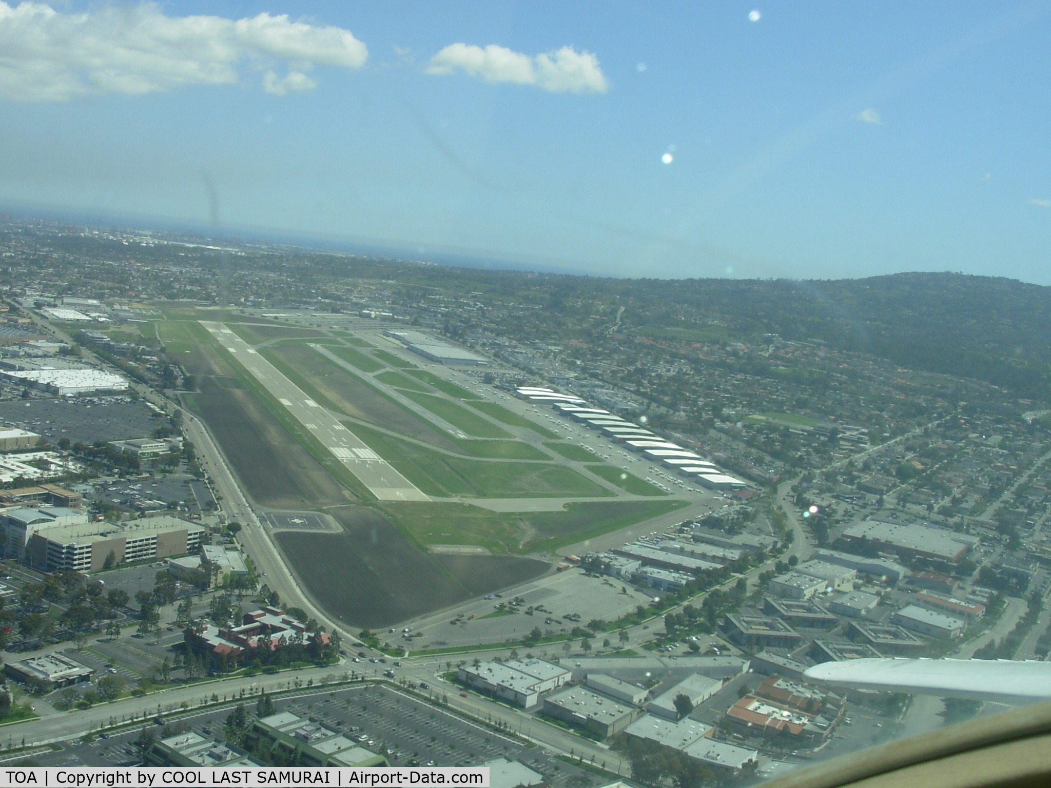 Zamperini Field Airport (TOA) - A view from TOA Rwy29R upwind - crosswind