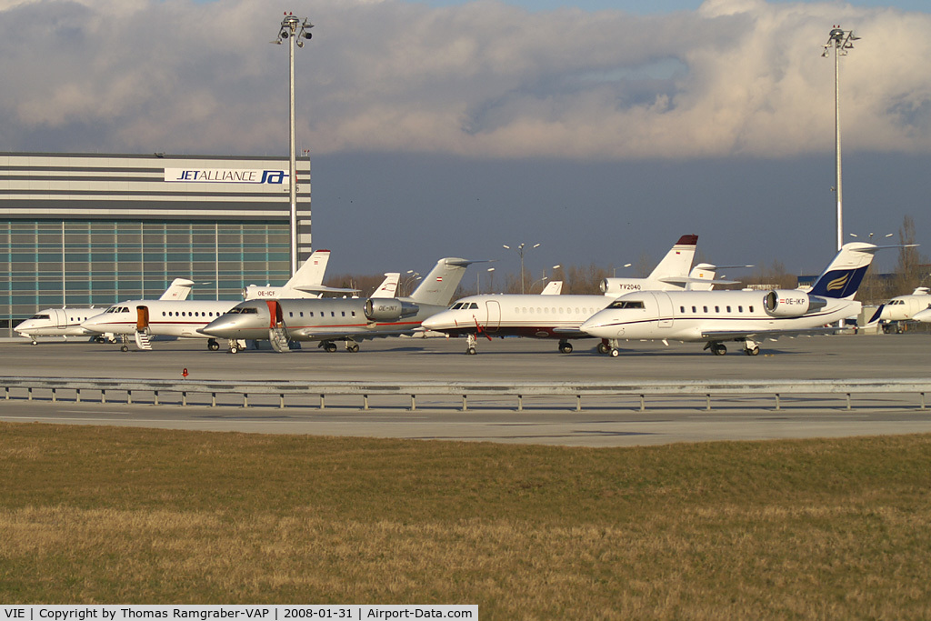 Vienna International Airport, Vienna Austria (VIE) - airport overview VIE-General Aviation