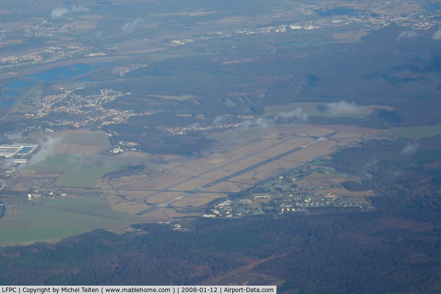 Creil Airport, Creil France (LFPC) - The french air force air base Base Aerienne 110 Creil seen after take-off from nearby CDG airport