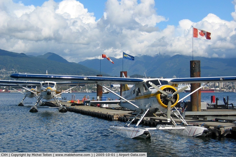 Vancouver Harbour Water Airport (Vancouver Coal Harbour Seaplane Base), Vancouver, British Columbia Canada (CXH) - Harbour Air seaplanes at Coal Harbour (Vancouver Downtown)