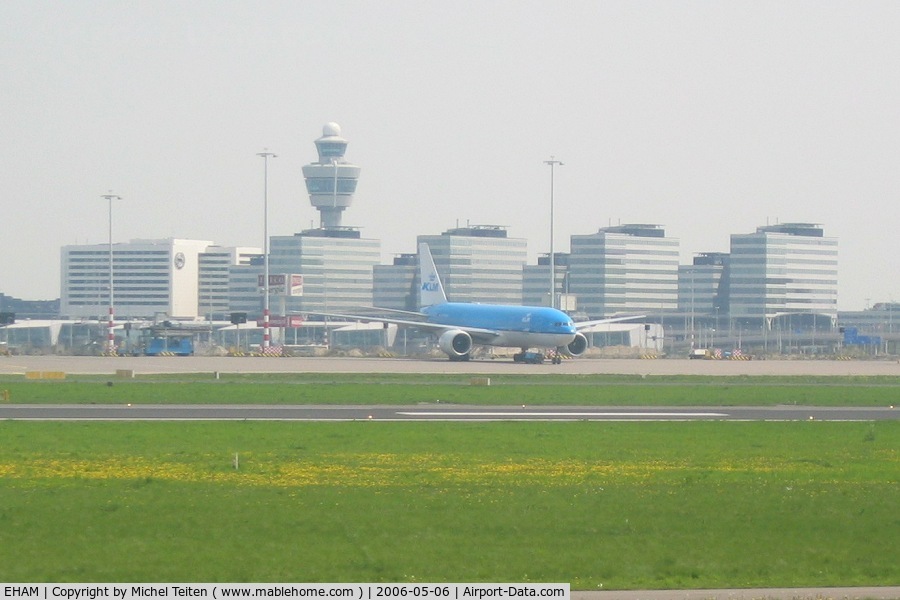 Amsterdam Schiphol Airport, Haarlemmermeer, near Amsterdam Netherlands (EHAM) - Main terminal and control tower