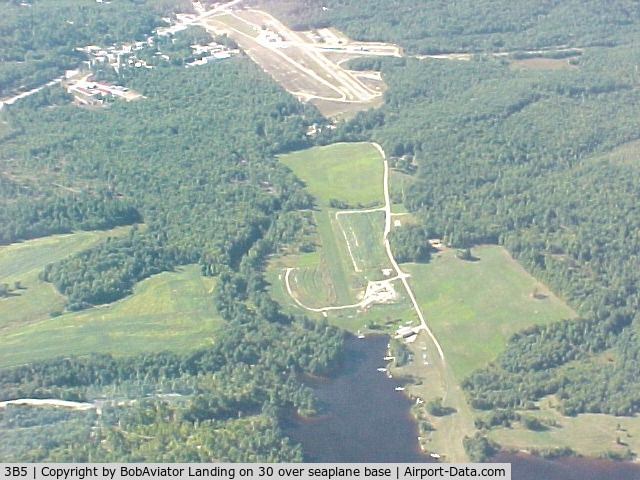 Twitchell Airport (3B5) - Landing on 30 over seaplane base