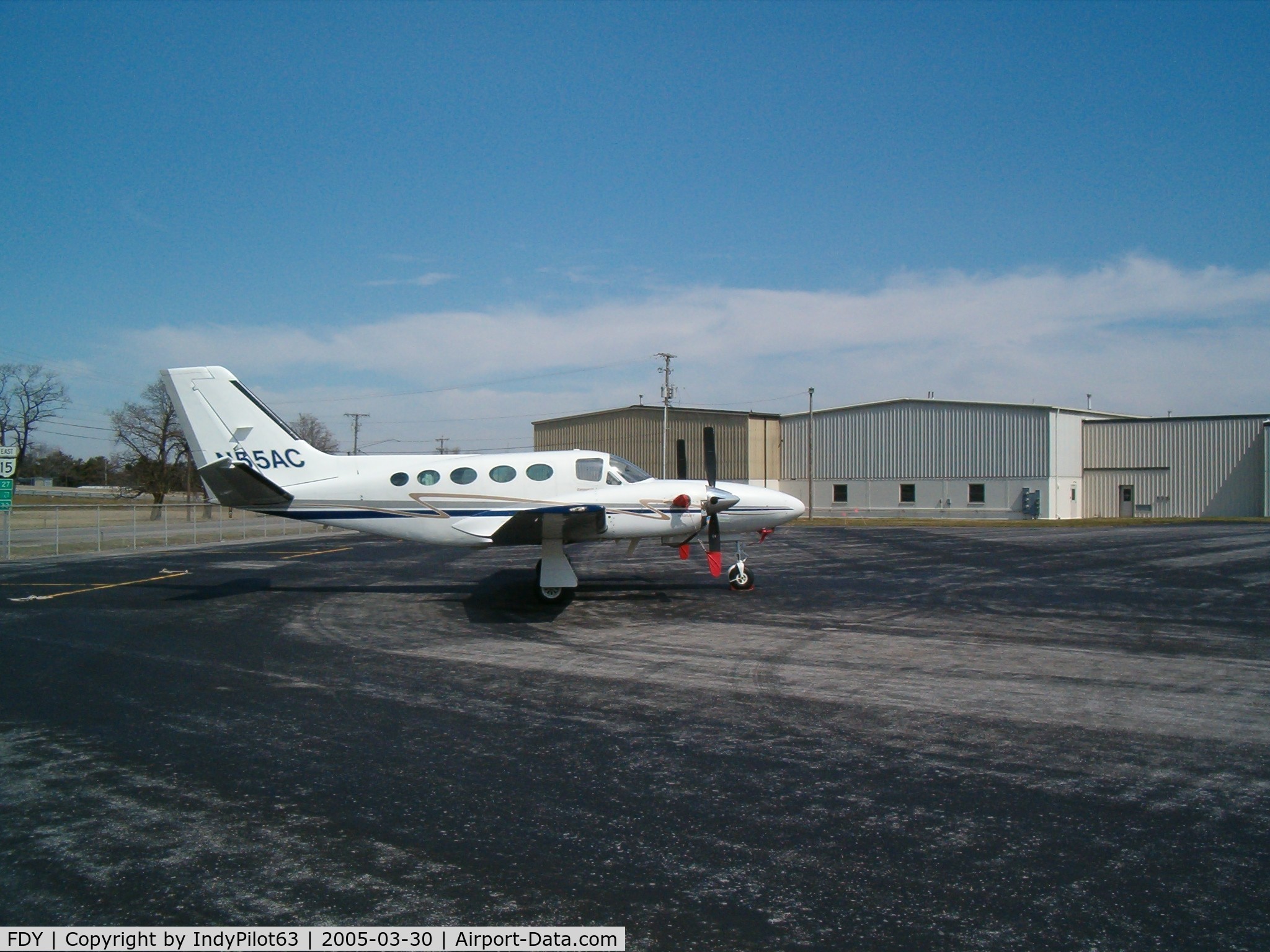 Findlay Airport (FDY) - A Cessna Conquest at Findlay
