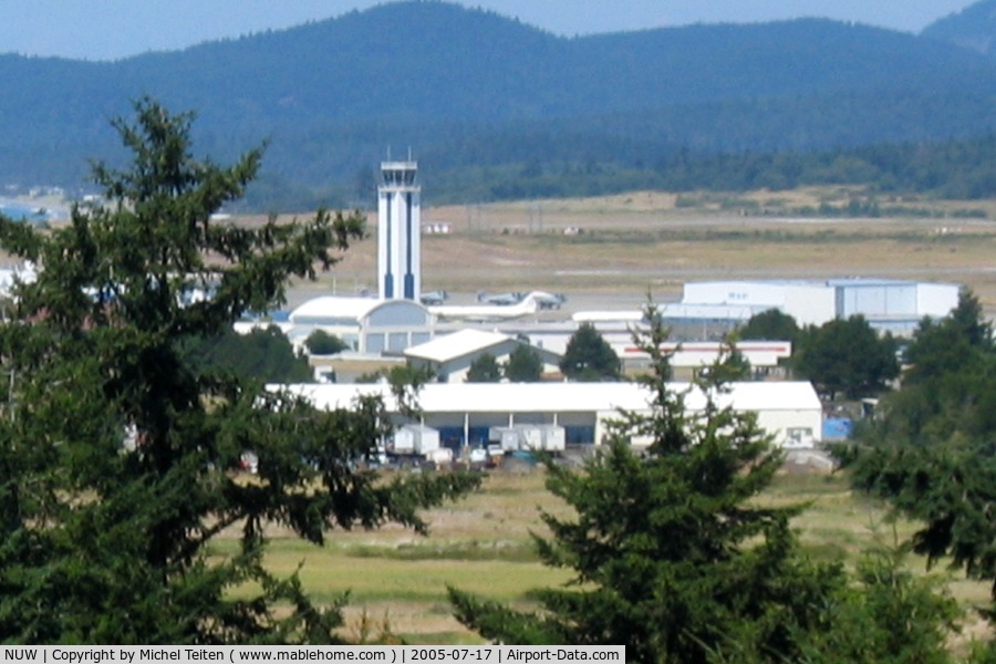Whidbey Island Nas /ault Field/ Airport (NUW) - Control tower of the naval air base - EA-6B can be seen
