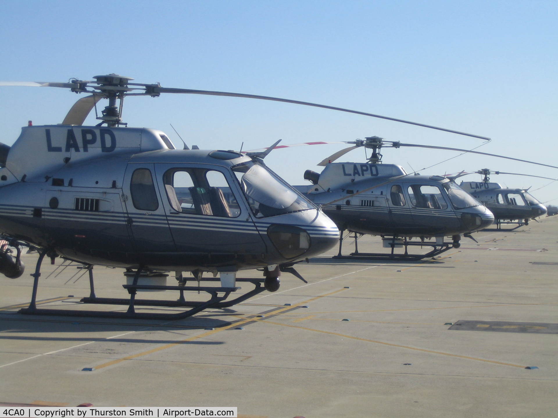 Lapd Hooper Heliport (4CA0) - 3 choppers on pad