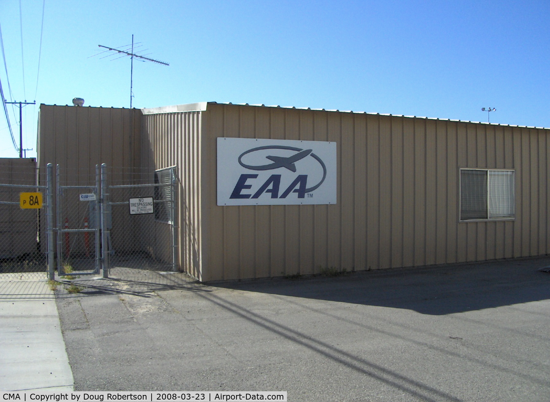 Camarillo Airport (CMA) - EAA Chapter 723 Hangar 1, compare with my 2015 photos of new massive hangar construction.