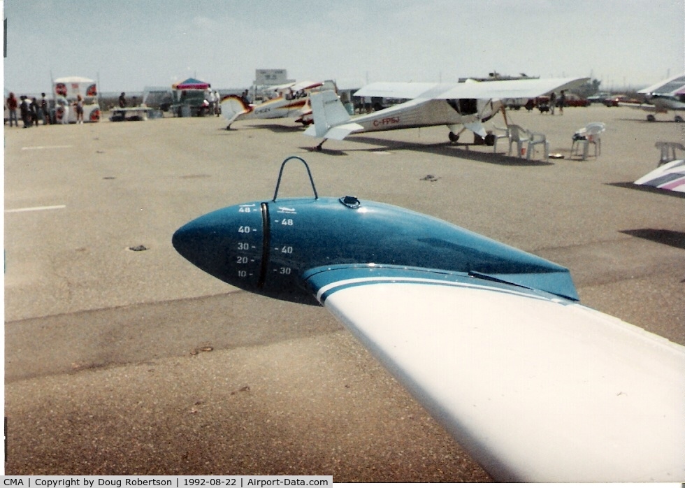 Camarillo Airport (CMA) - 1976 Zlin 50 LA AKROBAT aerobatic aircraft at Camarillo EAA Air Show, Lycoming AEIO-540-wingtip fuel tank with visible gauge. N number does not compute-N6660B, Help? (Aircraft destroyed-one fatal-in 1996).
