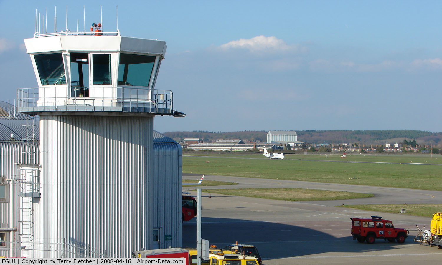 Southampton Airport, Southampton, England United Kingdom (EGHI) - Controllers at Southampton ATC watch as a Brit Air ATR flight departs