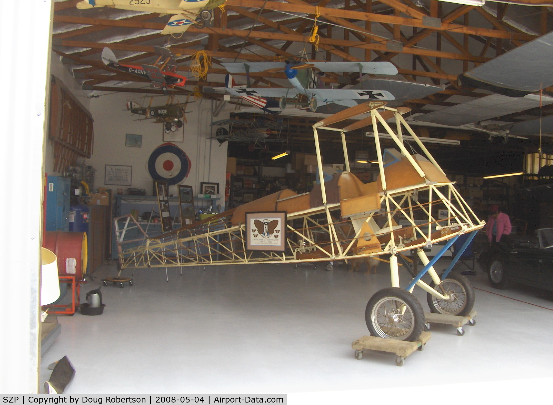Santa Paula Airport (SZP) - Moth Aircraft Corporation Gipsy Moth Fuselage, in the David Watson Hangar,  Aviation Museum of Santa Paula.