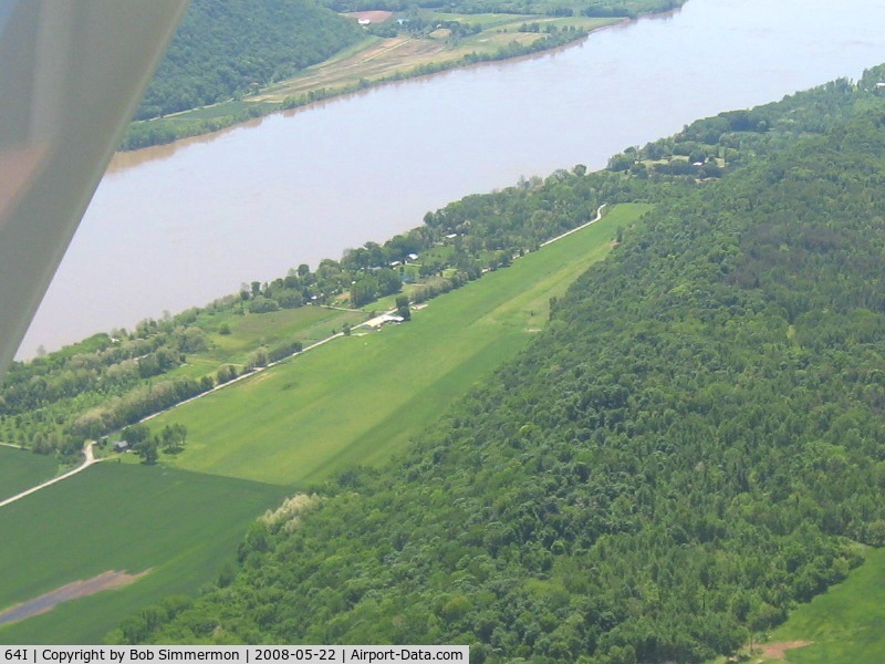 Lee Bottom Airport (64I) - Looking SE from 2500'