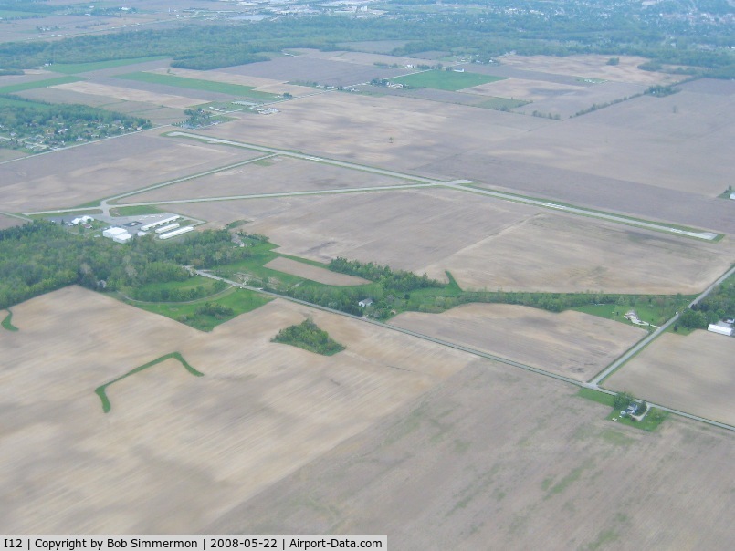 Sidney Municipal Airport (I12) - Looking NW from 2500' - Sidney, OH