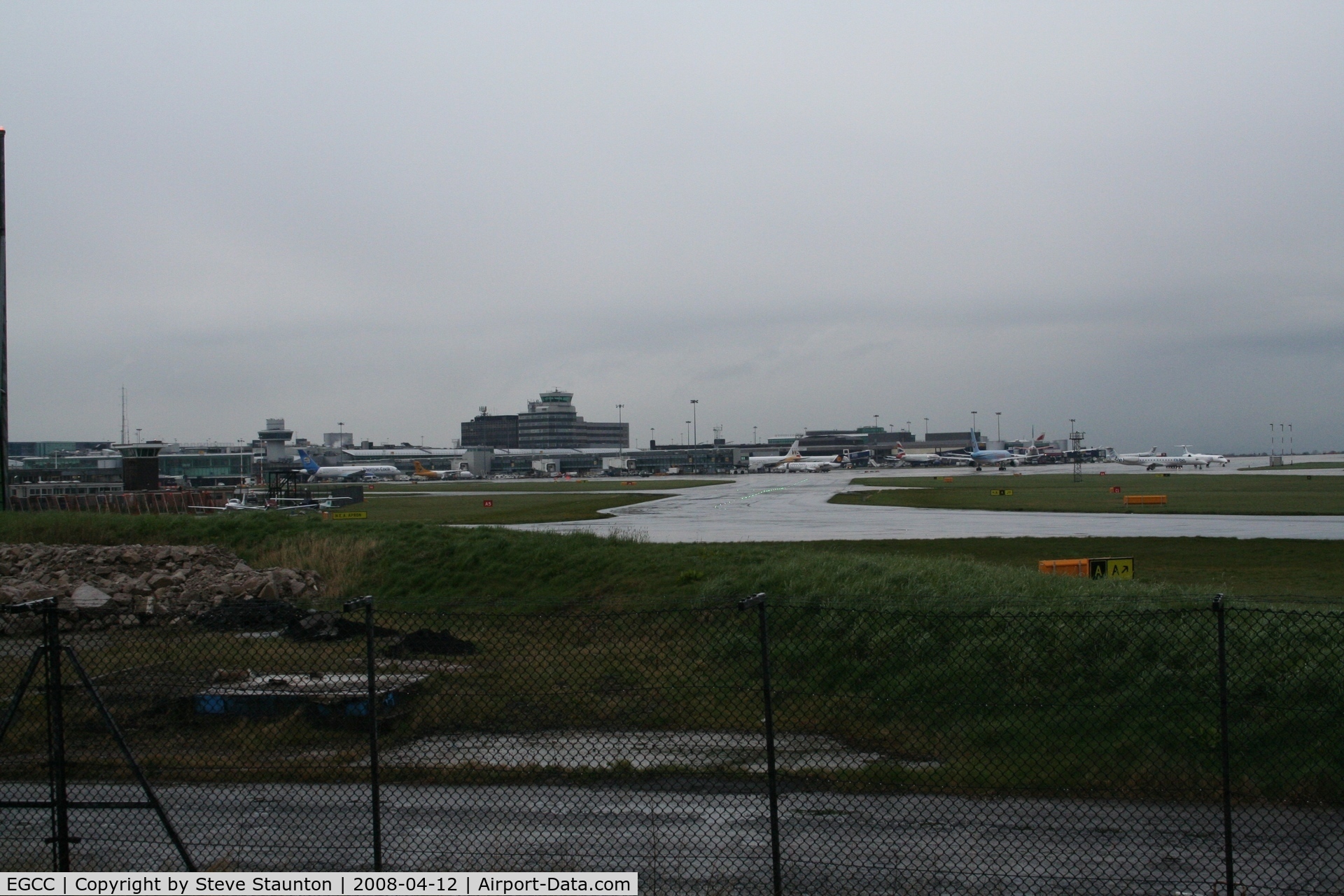 Manchester Airport, Manchester, England United Kingdom (EGCC) - Taken at Manchester Airport on a typical showery April day