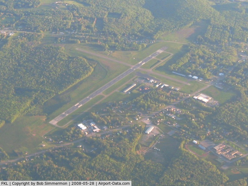 Venango Regional Airport (FKL) - Looking north from 9500'
