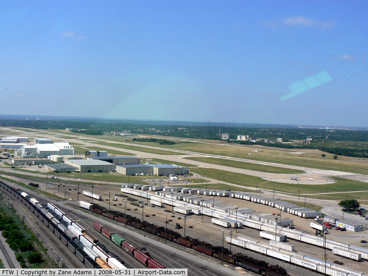 Fort Worth Meacham International Airport (FTW) - On base for runway 16 at Meacham Field