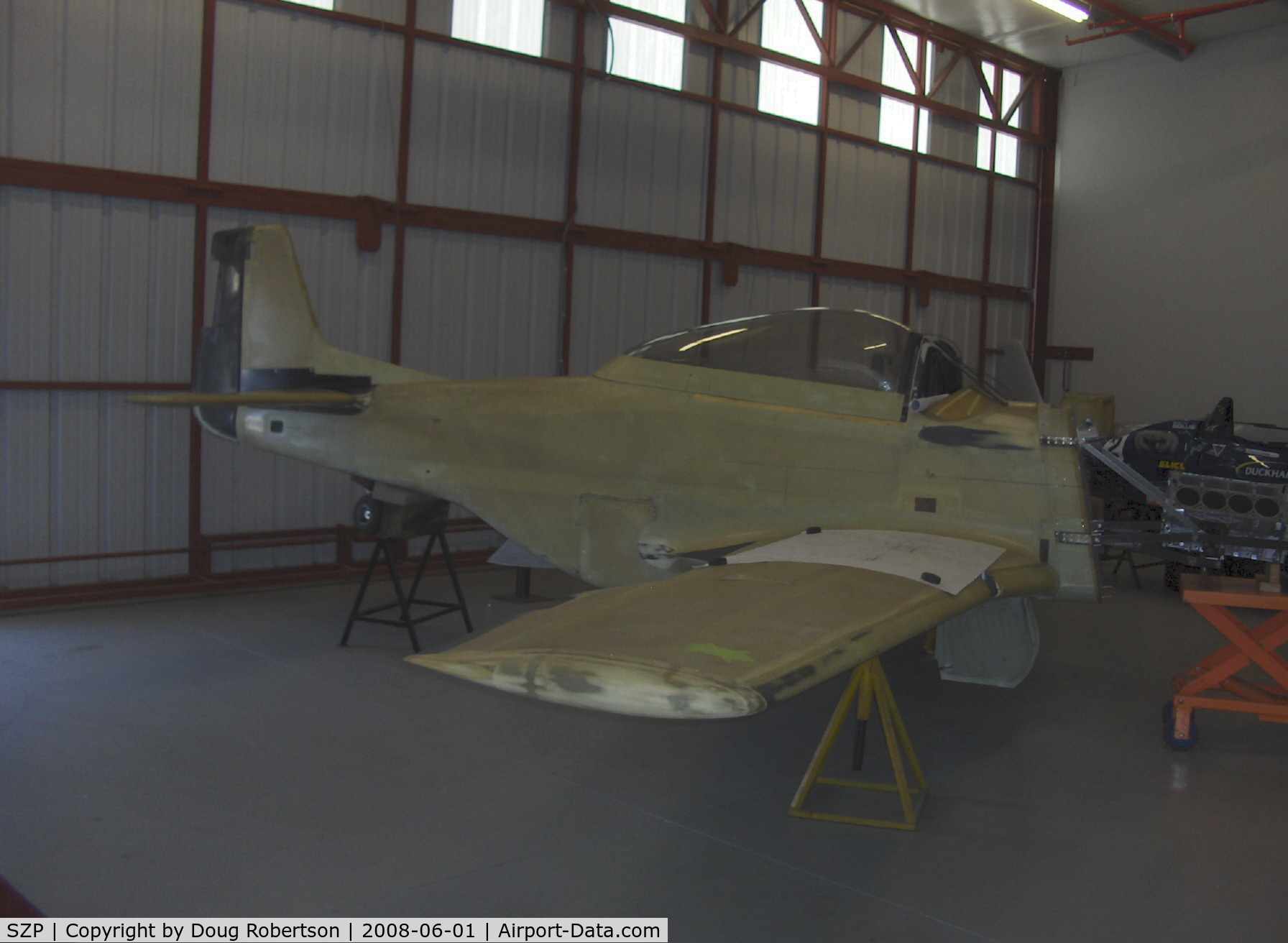 Santa Paula Airport (SZP) - Legendary Aircraft LLC, 70% scale P-51D MUSTANGS in Area 51. Molded composite construction.