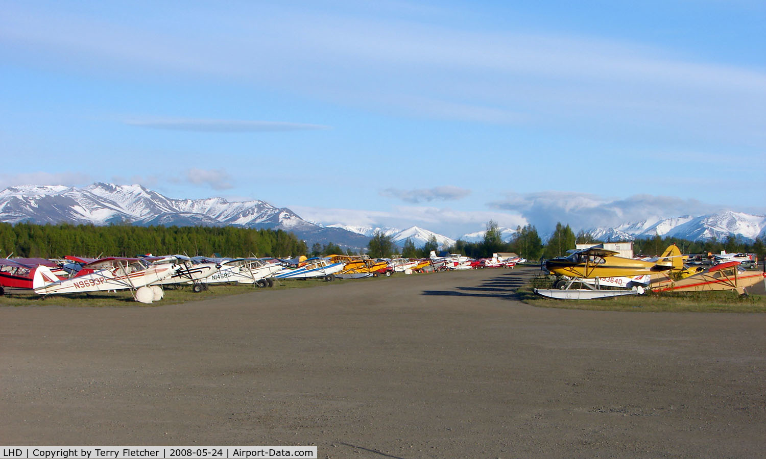 Lake Hood Seaplane Base (LHD) - Parked aircraft at Lake Hood - mostly tired aircraft that would use the gravel strip