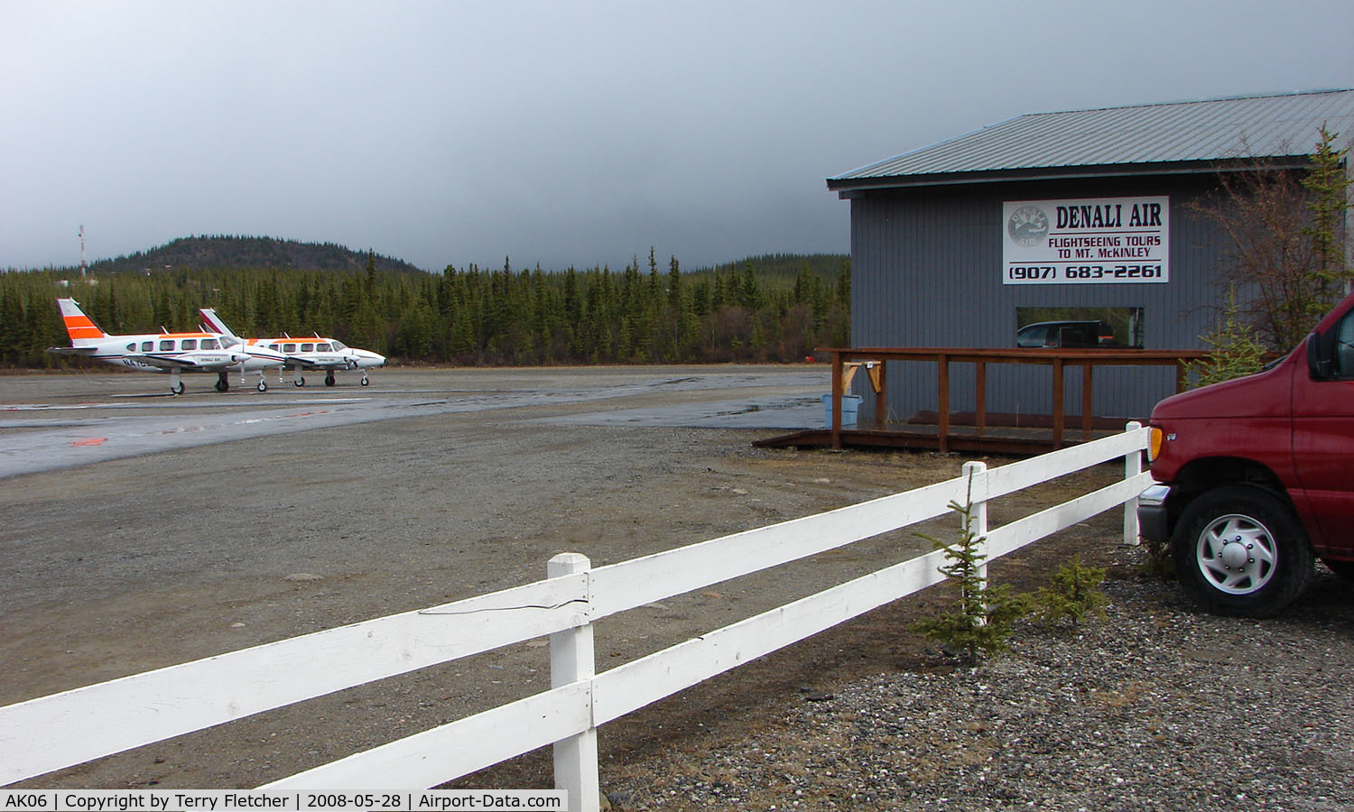 Denali Airport (AK06) - Denali is a small airfield but base to a small number of flightseeing Air Taxis
