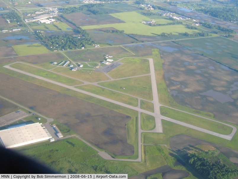 Marion Municipal Airport (MNN) - Looking NW from 3500'