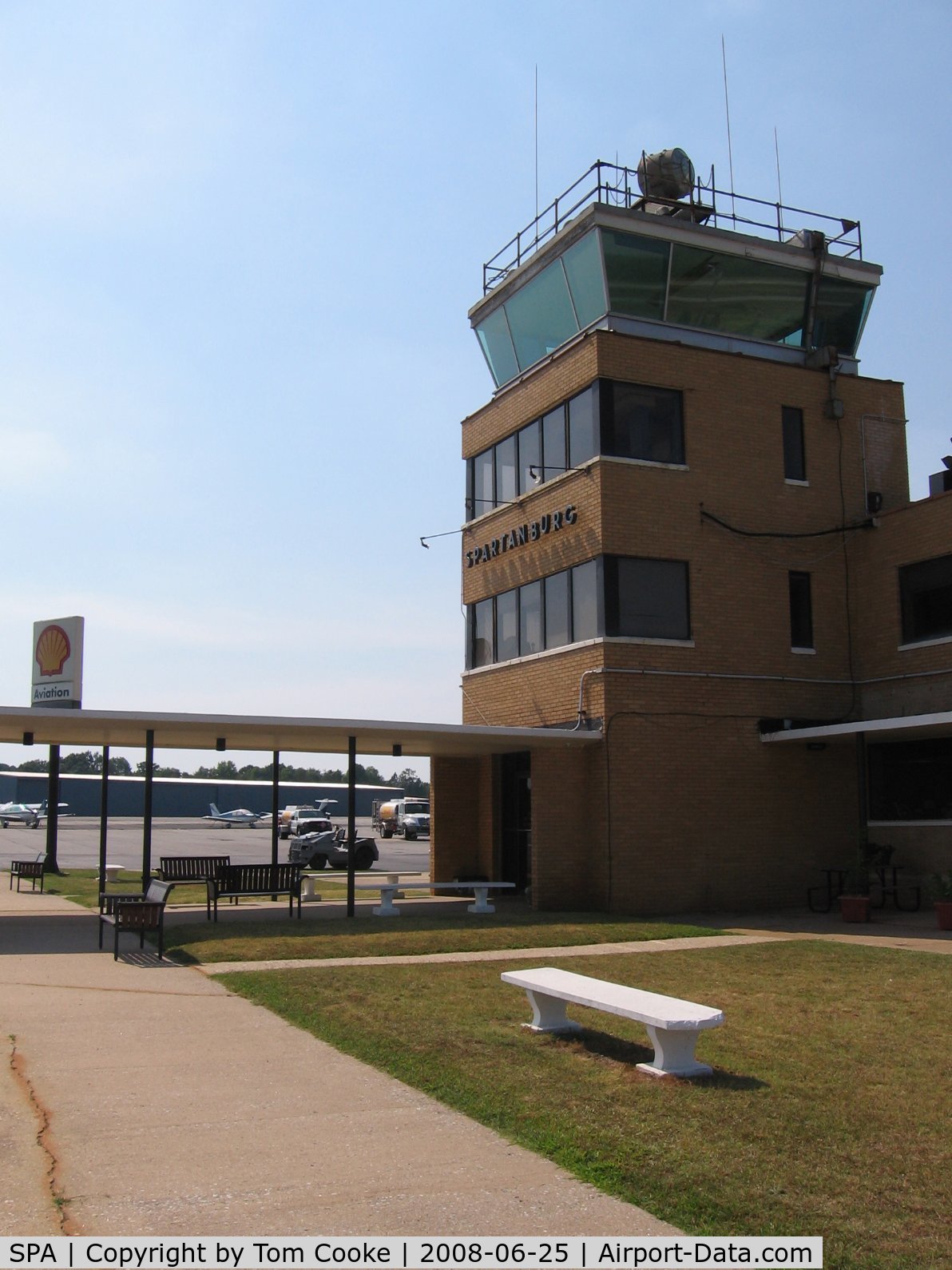 Spartanburg Downtown Memorial Airport (SPA) - the classic terminal building (no need to call tower, it's abandoned)