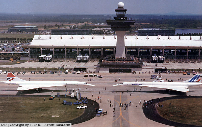 Washington Dulles International Airport (IAD) - 2 concordes that landed at dulles airport