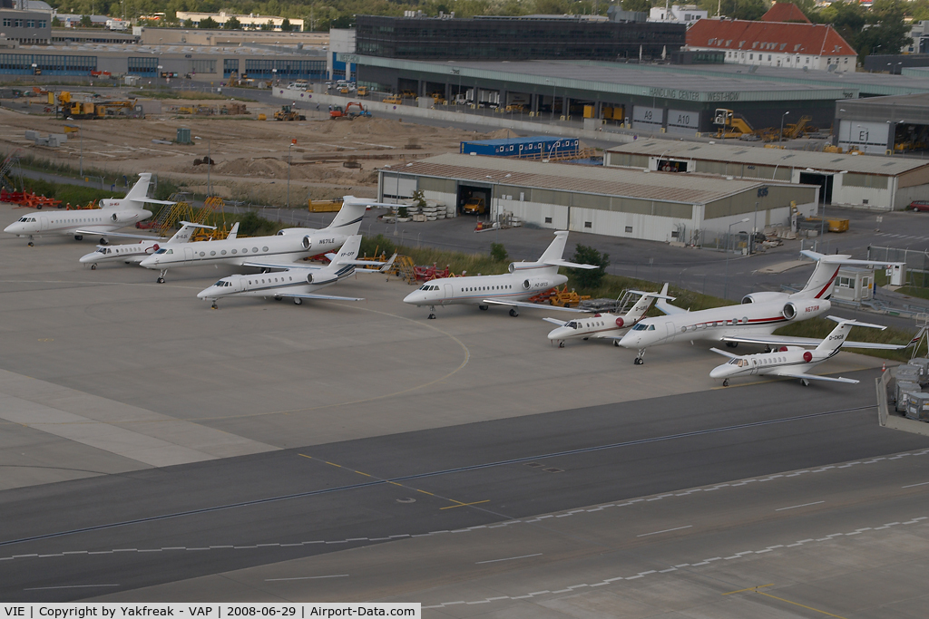 Vienna International Airport, Vienna Austria (VIE) - GAC aircraft parked on the Austrian Airlines apron