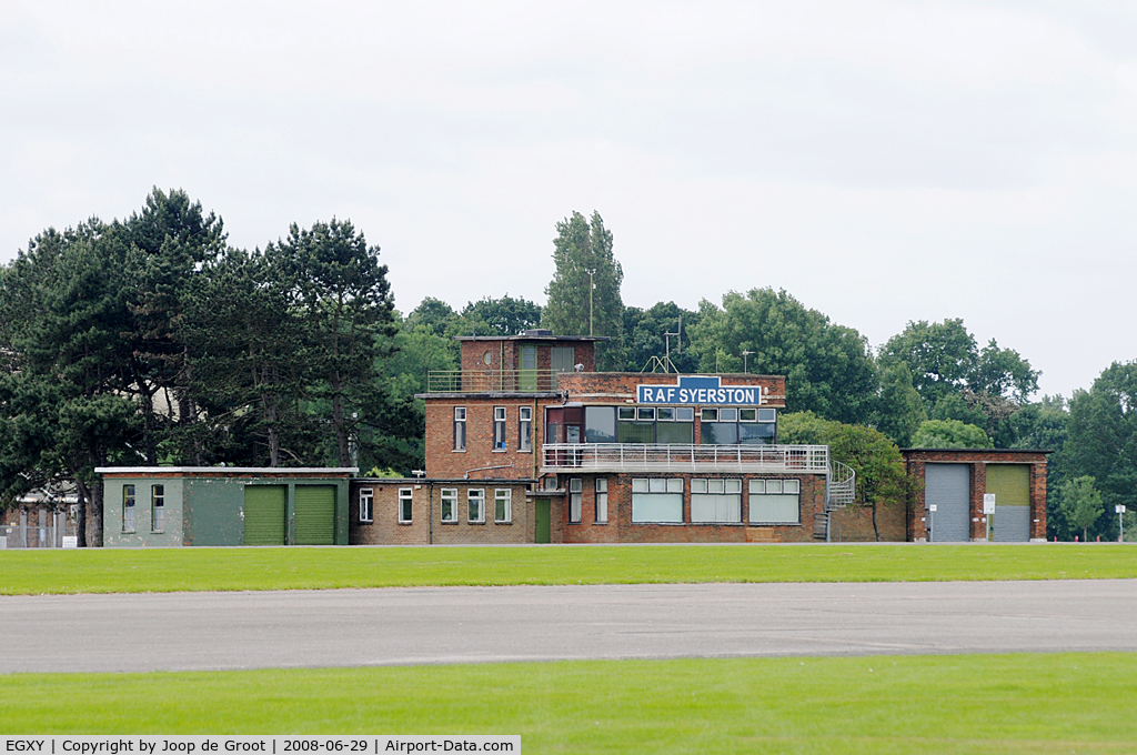 RAF Syerston Airport, Newark-on-Trent, England United Kingdom (EGXY) - Disused control tower at Syerston. Nowadays just mobile towers are being used by the gliding schools.