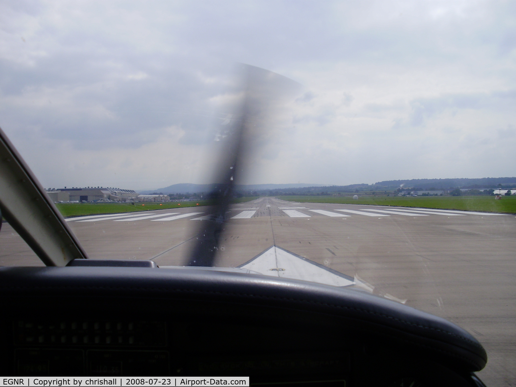 Hawarden Airport, Chester, England United Kingdom (EGNR) - runway 23 departure