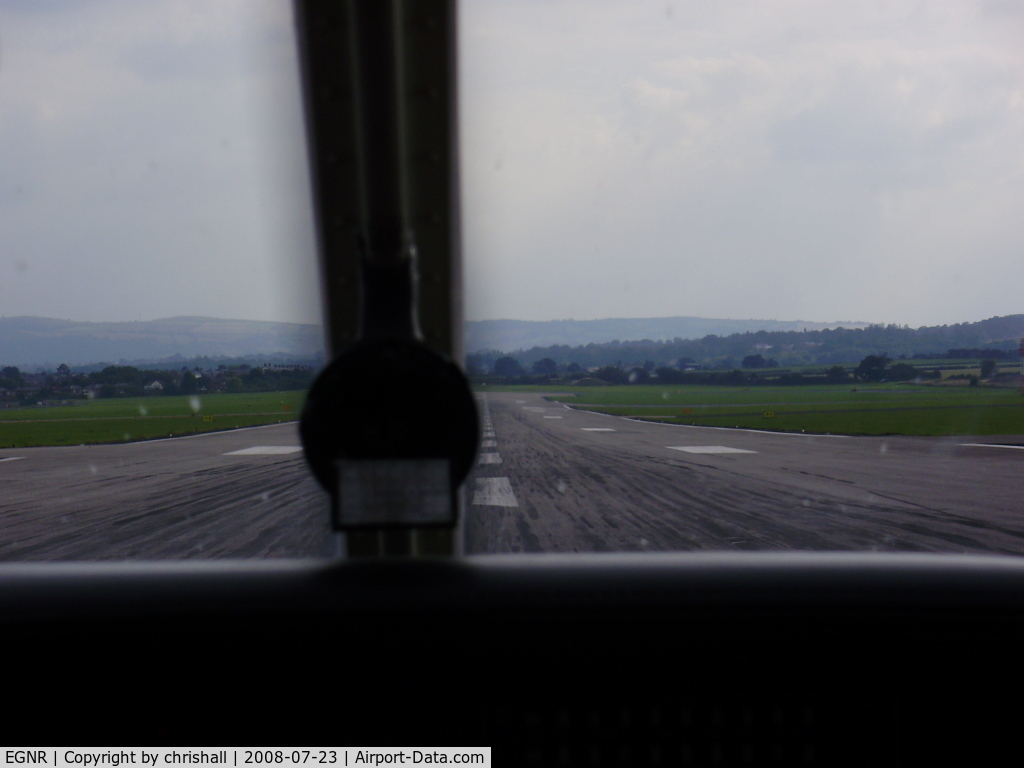 Hawarden Airport, Chester, England United Kingdom (EGNR) - touch down at Hawarden
