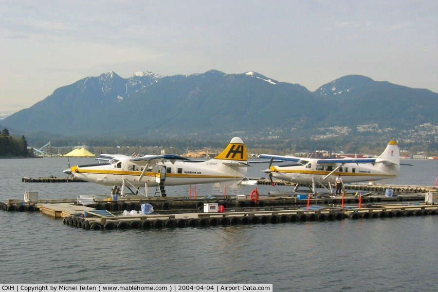 Vancouver Harbour Water Airport (Vancouver Coal Harbour Seaplane Base), Vancouver, British Columbia Canada (CXH) - Harbour Air DHC-3s at Coal harbour Seaplane Airport