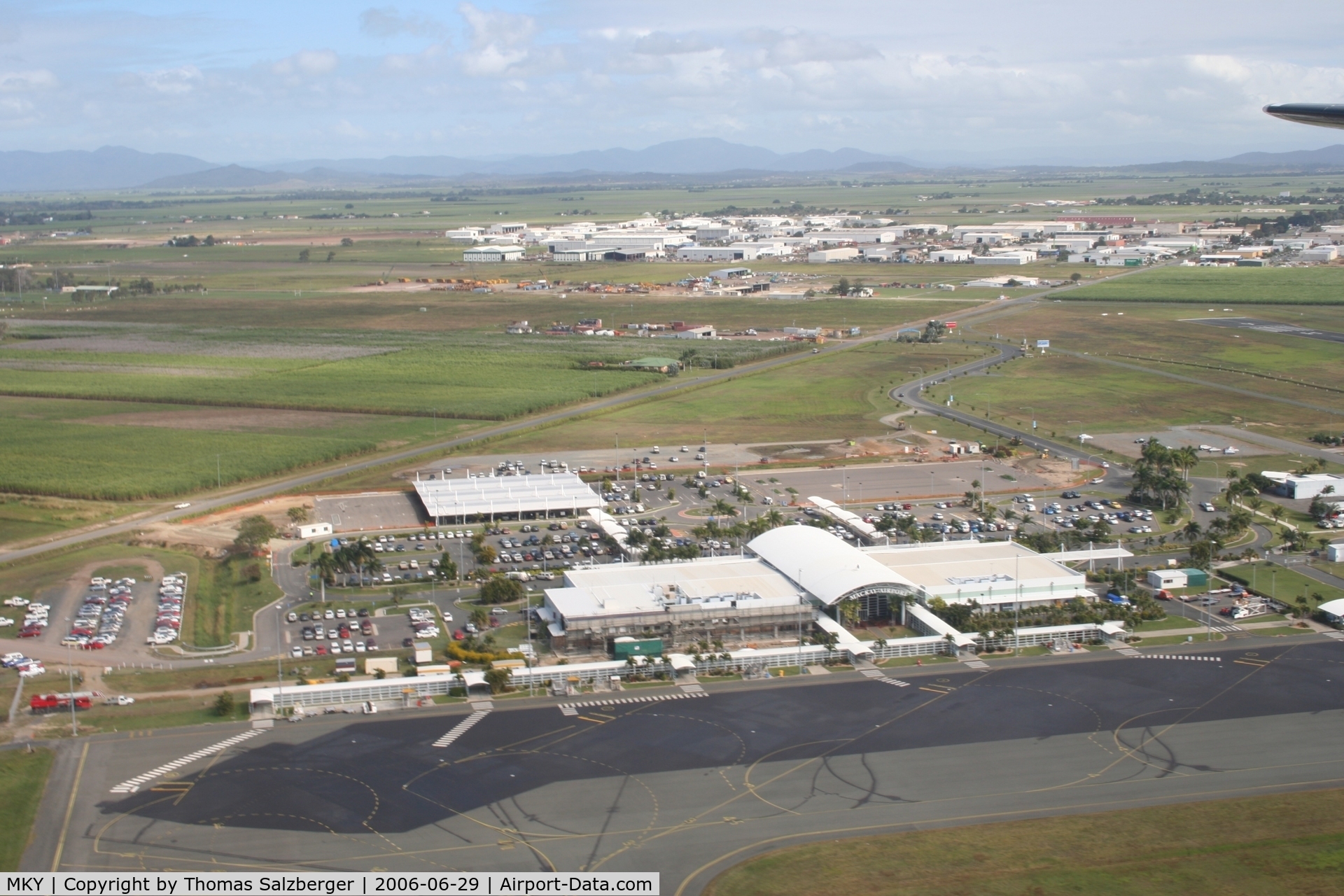 Marco Island Airport (MKY) - Mackay Airport Aerial view from departing aicraft