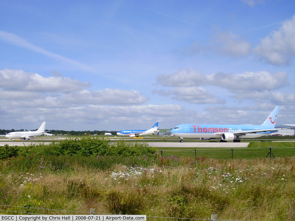Manchester Airport, Manchester, England United Kingdom (EGCC) - Busy day on RW 23L